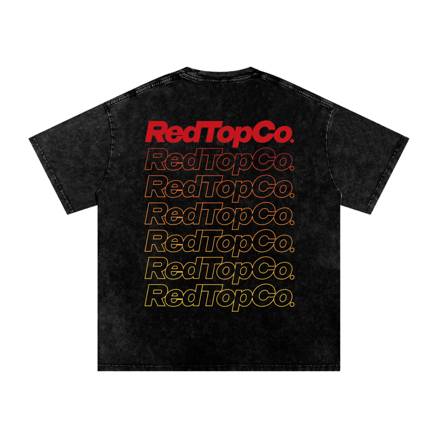 RedTopCo. Typography Tee Black
