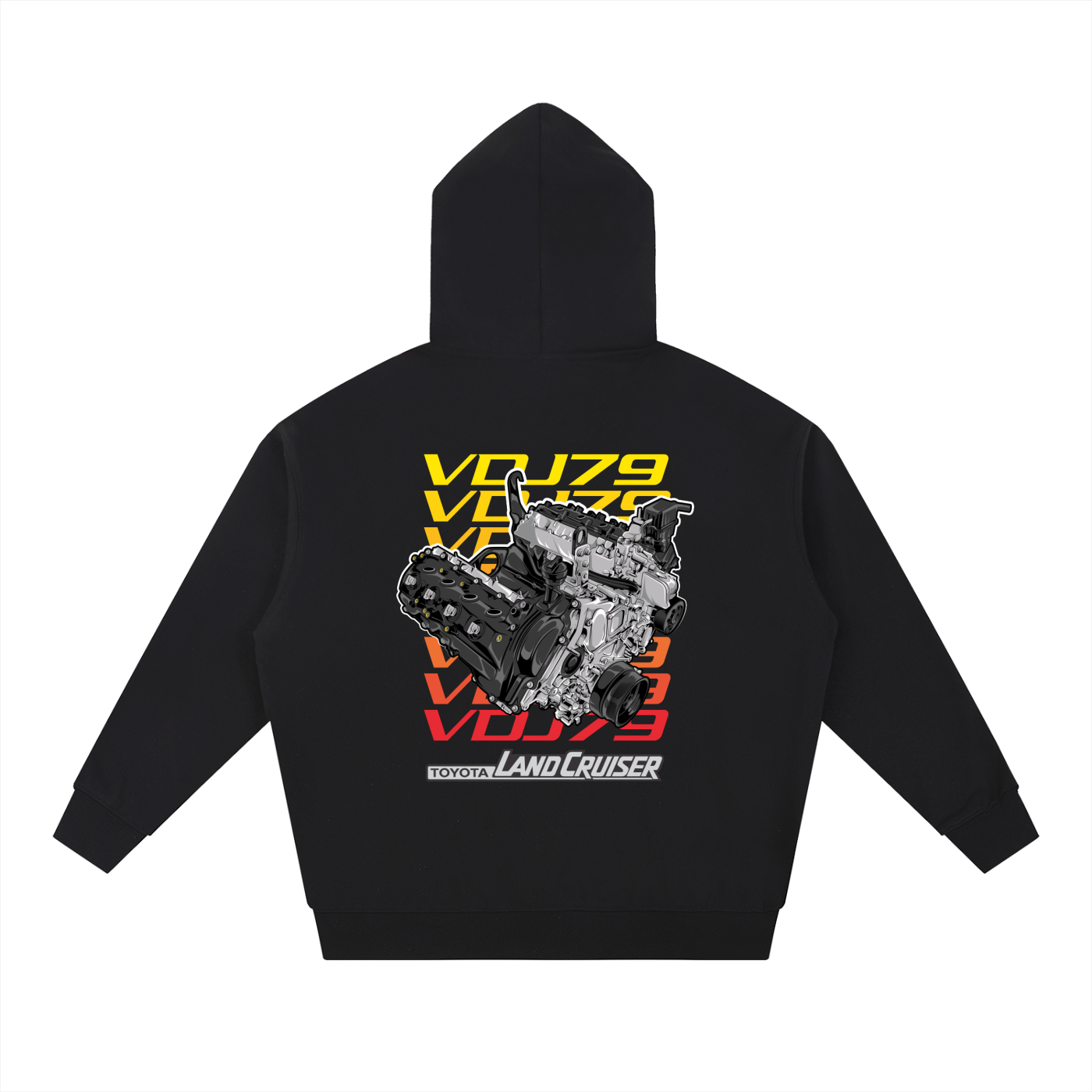 RedTopCo. 1VD-FTV Hoodie Black