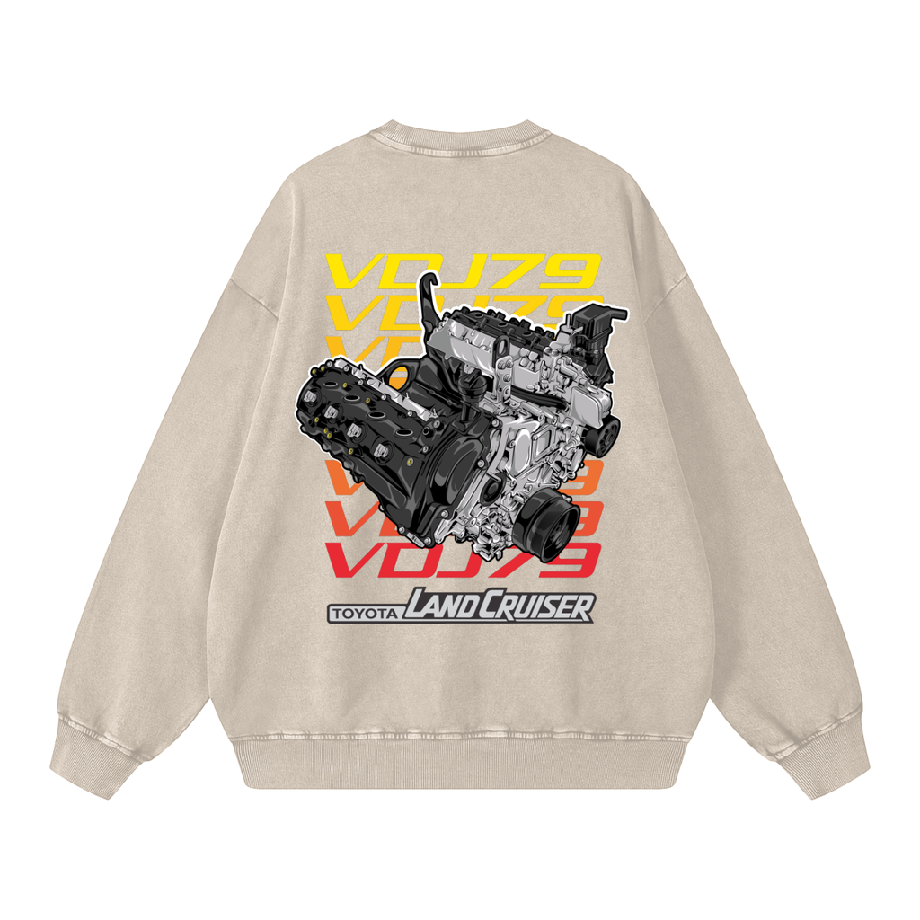RedTopCo. Engine Sweatshirt White