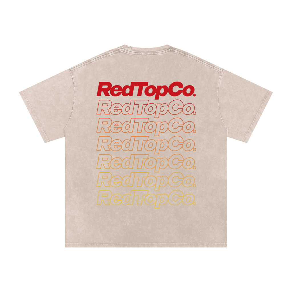RedTopCo. Typography Tee White