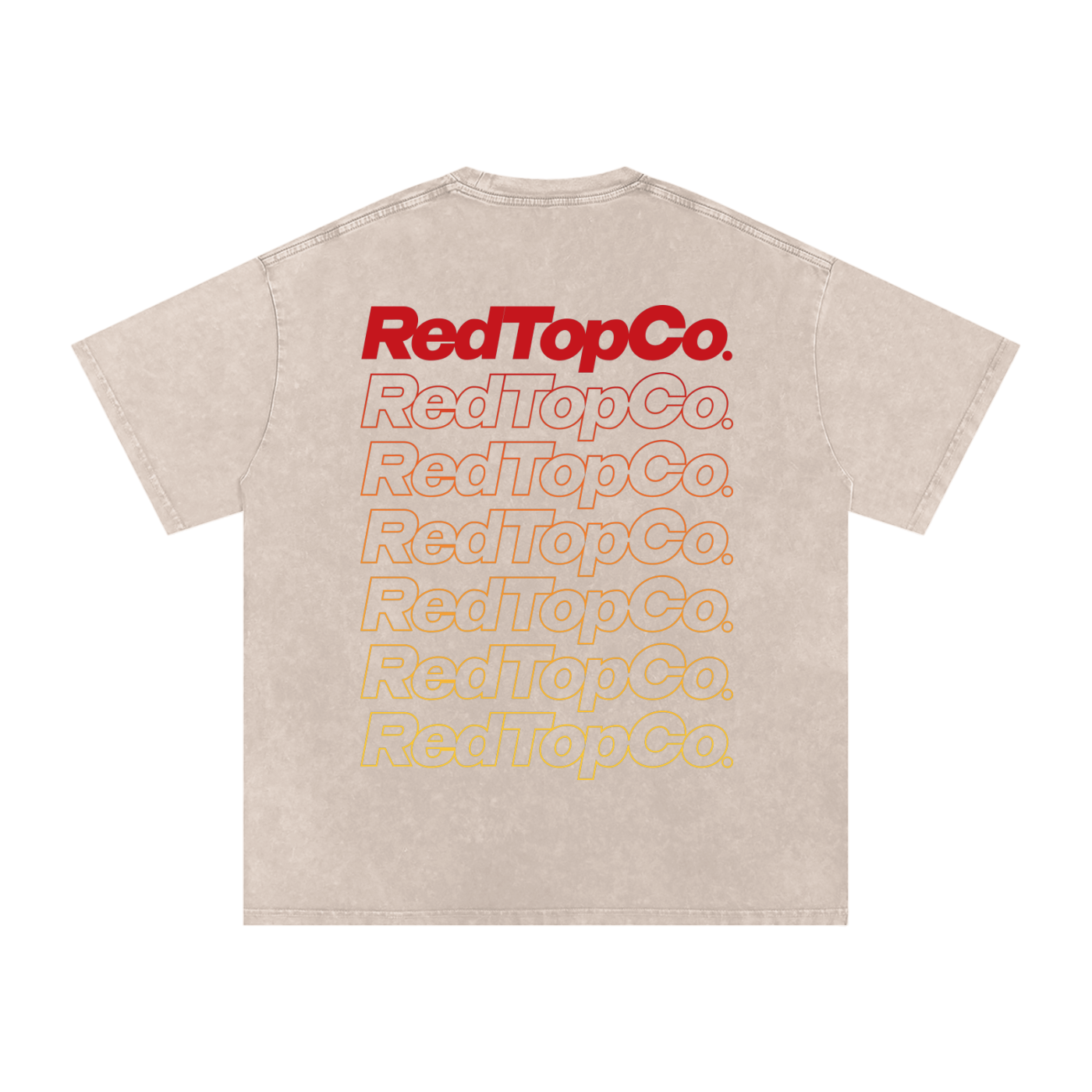 RedTopCo. Typography Tee White