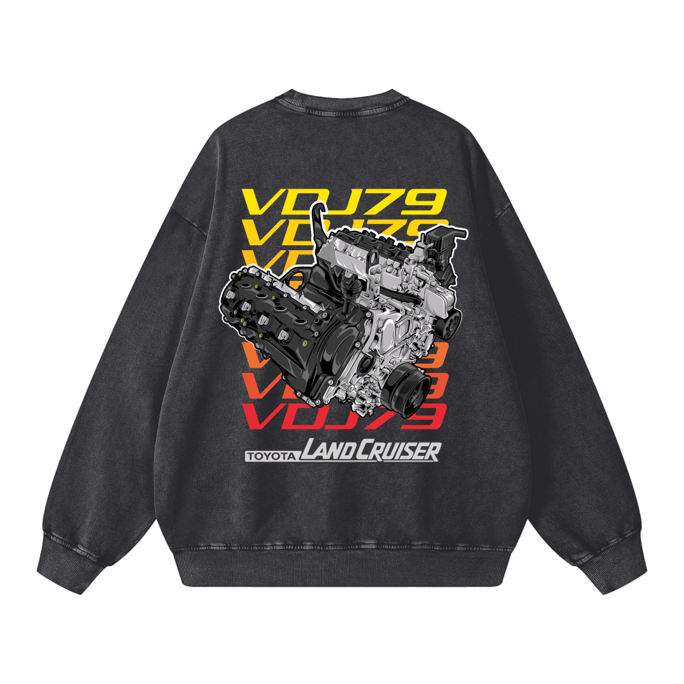 RedTopCo. Engine Sweatshirt Black