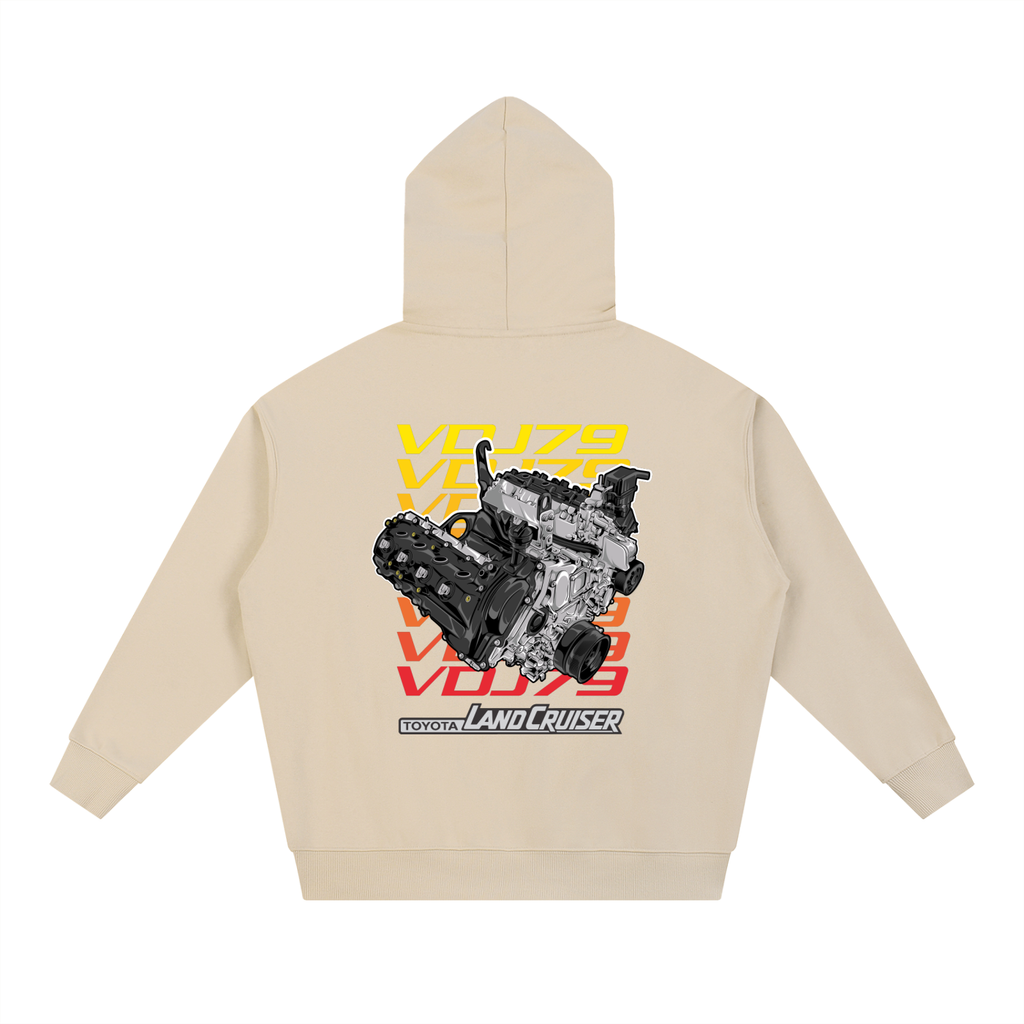 RedTopCo. Engine Hoodie White