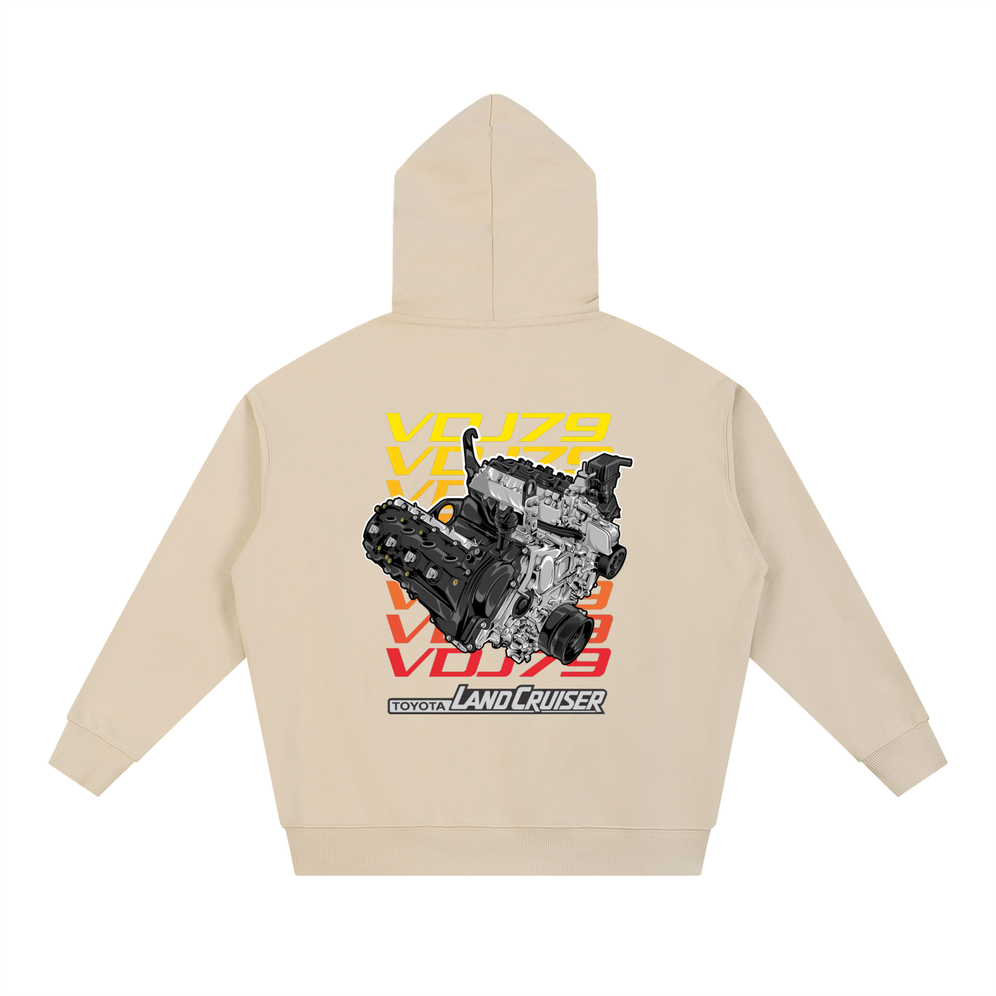RedTopCo. Engine Hoodie White